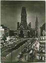 Kaiser Wilhelm Gedächtniskirche - Nacht - Foto-Ansichtskarte