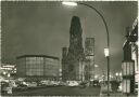 Berlin - Gedächtniskirche und Kurfürstendamm bei Nacht - Foto-AK