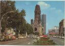 Berlin - Kurfürstendamm und Kaiser Wilhelm Gedächtniskirche - AK Grossformat