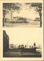 Postkarte - Die Schlossterrasse im Jahre 1855 und Die Schlossterrasse mit Ausblick auf die Linden