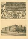 Postkarte - Das Schloss im Jahre 1592 und Das Schloss vom Schlossplatz aus gesehen