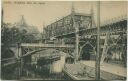 Postkarte - Berlin-Kreuzberg - Hochbahn über der Spree - Gleisdreieck 20er Jahre