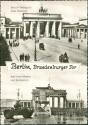 Postkarte - Berlin - Brandenburger Tor - einst und jetzt...