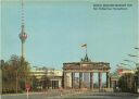 Postkarte - Berlin - Brandenburger Tor - Mit Ostberliner Fernsehturm