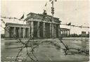 Berlin - Brandenburger Tor nach dem 13. August 1961 - Foto-AK