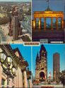 Postkarte - Berlin - Reichstagsfassade - Gedächtniskirche
