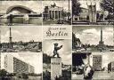 Postkarte - Berlin - Siegessäule - Corbusier-Hochhaus