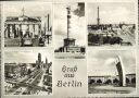 Postkarte - Berlin - Brandenburger Tot - Luftbrückendenkmal