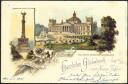 Postkarte - Gruss aus Berlin - Das neue Reichstagsgebäude - Glimmerkarte