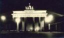 Foto-AK - Berlin - Brandenburger Tor bei Nacht