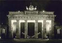 Foto-AK - Berlin - Brandenburger Tor bei Nacht