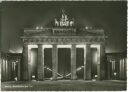 Brandenburger Tor bei Nacht - Foto-Ansichtskarte