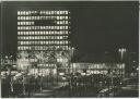 Haus des Lehrers - Nacht - Foto-Ansichtskarte 