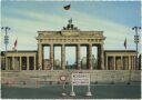 Berlin - Brandenburger Tor nach dem 13. August 1961 - AK Grossformat