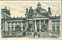 Ansichtskarte - Berlin-Mitte - Bismarckdenkmal vor dem Reichstagsgebäude