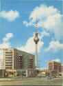 Berlin - Karl-Marx-Allee - Fernsehturm - AK Grossformat