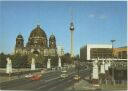Postkarte - Berlin - Marx-Engels-Brücke mit Dom