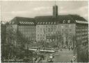 Berlin - Moabit - Rathaus Tiergarten - Strassenbahn - Foto-AK Grossformat