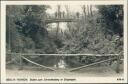 Foto-AK - Berlin-Pankow - Brücke zum Schneckenberg im Bürgerpark