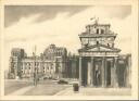 Berlin - Reichstag und Brandenburger Tor - Postkarte