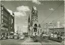 Berlin - Tauentzienstrasse mit Kaiser Wilhelm Gedächtniskirche - Foto-AK Grossformat