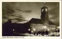 Foto-AK - Berlin - Schöneberger Rathaus bei Nacht