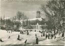 Berlin-Schöneberg - Stadtpark mit Rathaus im Winter - Foto-AK