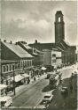 Berlin - Spandau - Carl-Schurz-Strasse mit Rathaus - Strassenbahn - Foto-AK