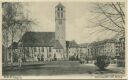 Postkarte - Berlin - Markusplatz mit Kirche 20er Jahre