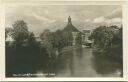 Berlin-Tempelhof - Planschbecken und Kirche - Foto-AK 1945