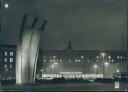 Berlin - Zentralflughafen mit Denkmal - Foto-AK