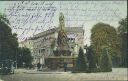 Ansichtskarte - Berlin-Tiergarten - Rolandbrunnen auf dem Kemperplatz - Abschluss der Siegessäule