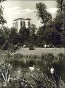 Berlin - Am neuen See mit Hochhaus im Hansaviertel - Foto-AK