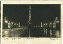 Siegessäule - großer Stern - Nacht - Foto-Ansichtskarte