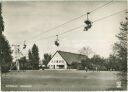 Teehäuschen im englischen Garten - Seilbahn - Foto-Ansichtskarte