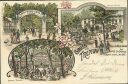 Postkarte - Gruss aus Treptow - Kaiser Wilhelm Garten - Inhaber R. Grünberg