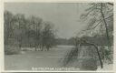 Berlin - Treptow - Karpfenteich im Winter - Foto-AK