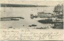 Postkarte - Berlin-Wannsee - Bootsanlegestelle