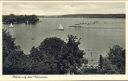 Ansichtskarte - Blick auf den Wannsee - Restaurant Strand-Pavillon