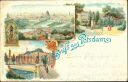 Postkarte - Gruss aus Potsdam - Panorama vom Brauhausberge