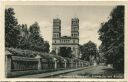 Postkarte - Straupitz im Spreewald - Schlossallee mit Kirche