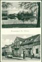 Postkarte - Brusendorf - Kreis Teltow - Dorfpartie - Kolonialwaren von M. Schulze