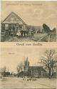 Postkarte - Redlin - Kirche - Gastwirtschaft von Heinrich Markwardt