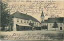 Postkarte - Biesenthal i. M. - Markt mit Kirche - Hotel zum goldenen Stern