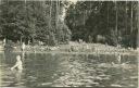 Neuglobsow - Badestrand am Stechlinsee - Foto-AK