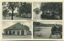 Postkarte - Birkenwerder - Bahnhof - Rathaus - Schwanenhaus ca. 1930