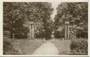 Schloss Rheinsberg - Südportal und breite Allee - Foto-AK