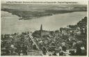 Neuruppin - Panorama mit Klosterkirche und Ruppiner See - Fliegeraufnahme - Foto-AK