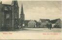Postkarte - Bergen auf Rügen - Postamt - Kirche