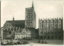 Postkarte - Stralsund - Rathaus - Nikolaikirche